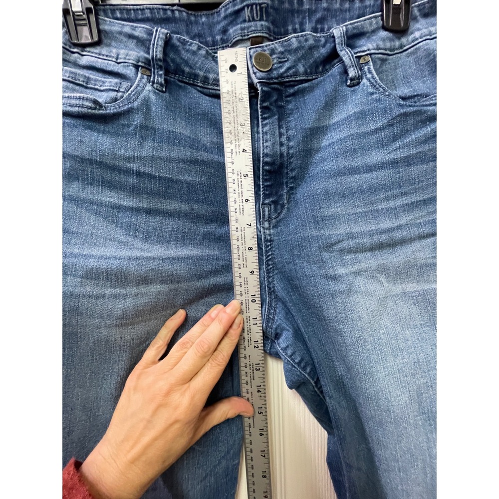 Kut from the Kloth Jeans Womens 16 Blue Stretch Straight Leg Denim - Picture 14 of 17